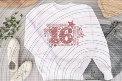 Sixteen Cutting File SVG DXF Product Image 5
