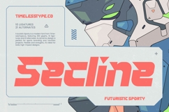 Secline - Futuristic Sporty Font Product Image 1