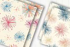 Soft Beige Fireworks Digital Paper Product Image 2