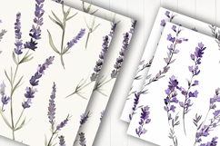 Lavender Botanical Digital Paper Product Image 2