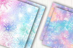 Pastel Fireworks Glow Digital Paper Product Image 2