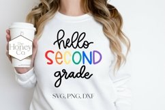 Hello Second Grade SVG | Hello School SVG | 2nd Grade Product Image 1