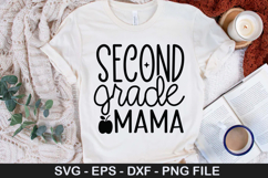 Second grade mama SVG - Back to School Design Product Image 1