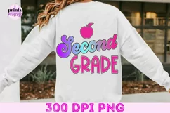 2nd Grade Teacher png, Back to School School Sublimation Product Image 4