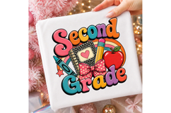 Second Grade Striped Back to School PNG Product Image 3
