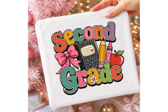 Second Grade Striped Back to School PNG Product Image 3
