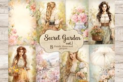 Secret Garden Junk Journal Pages, Digital Collage Sheet, GlamArtZhanna, Rustic Junk Journal, Victorian Printable Bundle, Collage Supplies Set, Spring Junk Journal, Summer Junk Journal, Vintage Junk Journal Paper Set, Village Junk Journal