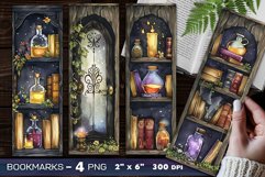 Abandoned library bookmark, Book shelves bookmark Product Image 1