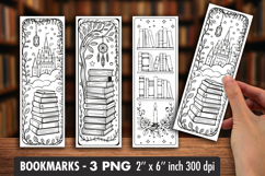 Secret Library Coloring Bookmark Product Image 1