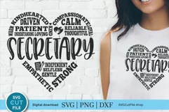 Secretary svg with subway art design