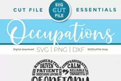 Secretary svg with subway art design -  Pinterest image