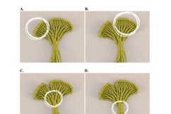 Micro Macrame Ginkgo Leaf DIY YouTube Transcript Product Image 4