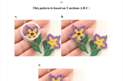 Adorable Micro Macrame Flower DIY YouTube Transcript Product Image 4