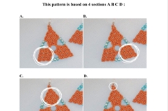 Micro Macrame Geometric Earrings DIY YouTube Transcript Product Image 4