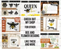 See other bee, garden, and flower themed digital designs available for purchase at tree house office