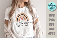 See the able not the label SVG, motivational sublimation Product Image 1