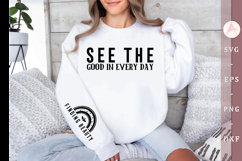 See the Good in Every Day Sleeve SVG Design Product Image 1
