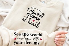 Embrace Optimism At Heart SVG, Sleeve SVG Design Product Image 2