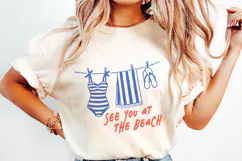 See you at thr beach, Swimsuit on the Line PNG, Sublimation Product Image 2