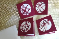 4 cards angels stars Cutting File SVG DXF FCM Product Image 3