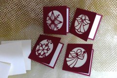 4 cards angels stars Cutting File SVG DXF FCM Product Image 4