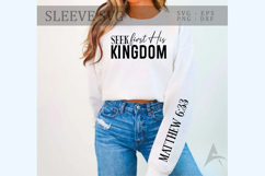 Seek first His kingdom Sleeve SVG Design Product Image 1