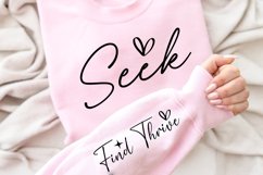 Seek Sleeve SVG Design, Encouragement SVG Product Image 3