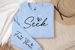 Seek Sleeve SVG Design, Encouragement SVG Product Image 2