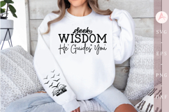 Seek wisdom He guides you Sleeve SVG Product Image 1