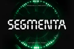 Segmenta - Futuristic Seven Segment Font Webfont Product Image 1