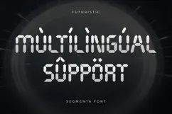 Segmenta - Futuristic Seven Segment Font Webfont Product Image 16