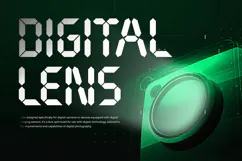 Segmenta - Futuristic Seven Segment Font Webfont Product Image 3