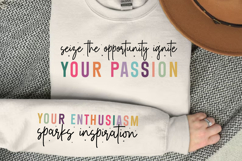 Seize the opportunity ignite your passion Sleeve SVG Product Image 2