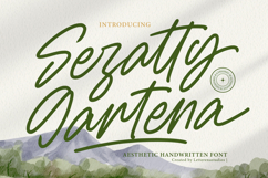 Sejatty Gartena - Aesthetic Handwritten Font Product Image 1