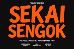 Sekai Sengok Bold Halloween Oil Brush Marker Product Image 1