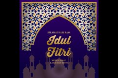 Selamat hari raya idul fitri celebration holiday banner temp Product Image 2