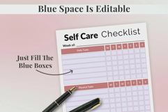 Printable Self Care Checklist Template Product Image 3