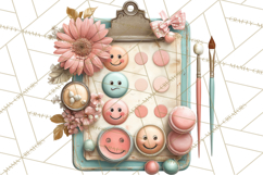 Self Care Clipart PNG, Pastel Wellness Icons Product Image 2