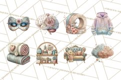 Self Care Clipart PNG, Pastel Wellness Icons Product Image 9