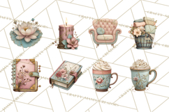 Self Care Clipart PNG, Pastel Wellness Icons Product Image 6