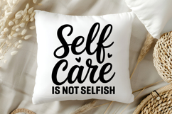 Self Care Is Not Selfish SVG | Mental Health SVG Product Image 5