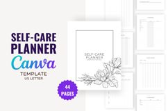 Self-care Planner | Editable Canva Template Product Image 1