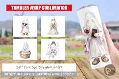 Self Care Spa Day Mom Ghost Tumbler Product Image 1
