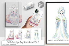 Spa Day Mom Ghost Digital Paper Product Image 1