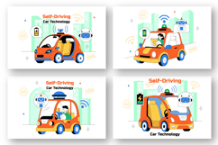 10 Self Driving Car Technology Illustration Product Image 3