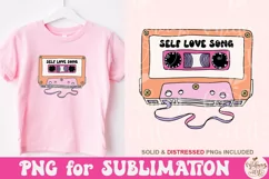 Self Love Song Png, 90s Cassette Sticker Png Product Image 2