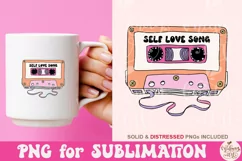 Self Love Song Png, 90s Cassette Sticker Png Product Image 3