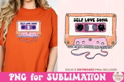 Self Love Song Png, 90s Cassette Sticker Png Product Image 4