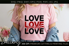 Love Yourself SVG Cut File Inspirational Positive Life Quote Product Image 5