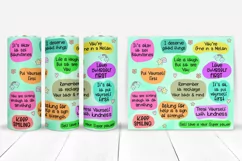 Daily Affirmation Tumbler Sublimation I Self Love 20 Oz Tumbler PNG I Mental Health Tumbler Sublimation